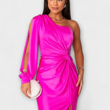 Kerttu™️ | Glamourhenkinen maksimekko veistoksellisella siluetilla