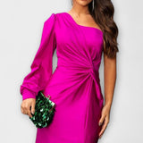 Kerttu™️ | Glamourhenkinen maksimekko veistoksellisella siluetilla