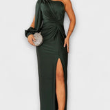 Kerttu™️ | Glamourhenkinen maksimekko veistoksellisella siluetilla