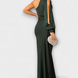 Kerttu™️ | Glamourhenkinen maksimekko veistoksellisella siluetilla