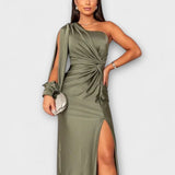 Kerttu™️ | Glamourhenkinen maksimekko veistoksellisella siluetilla