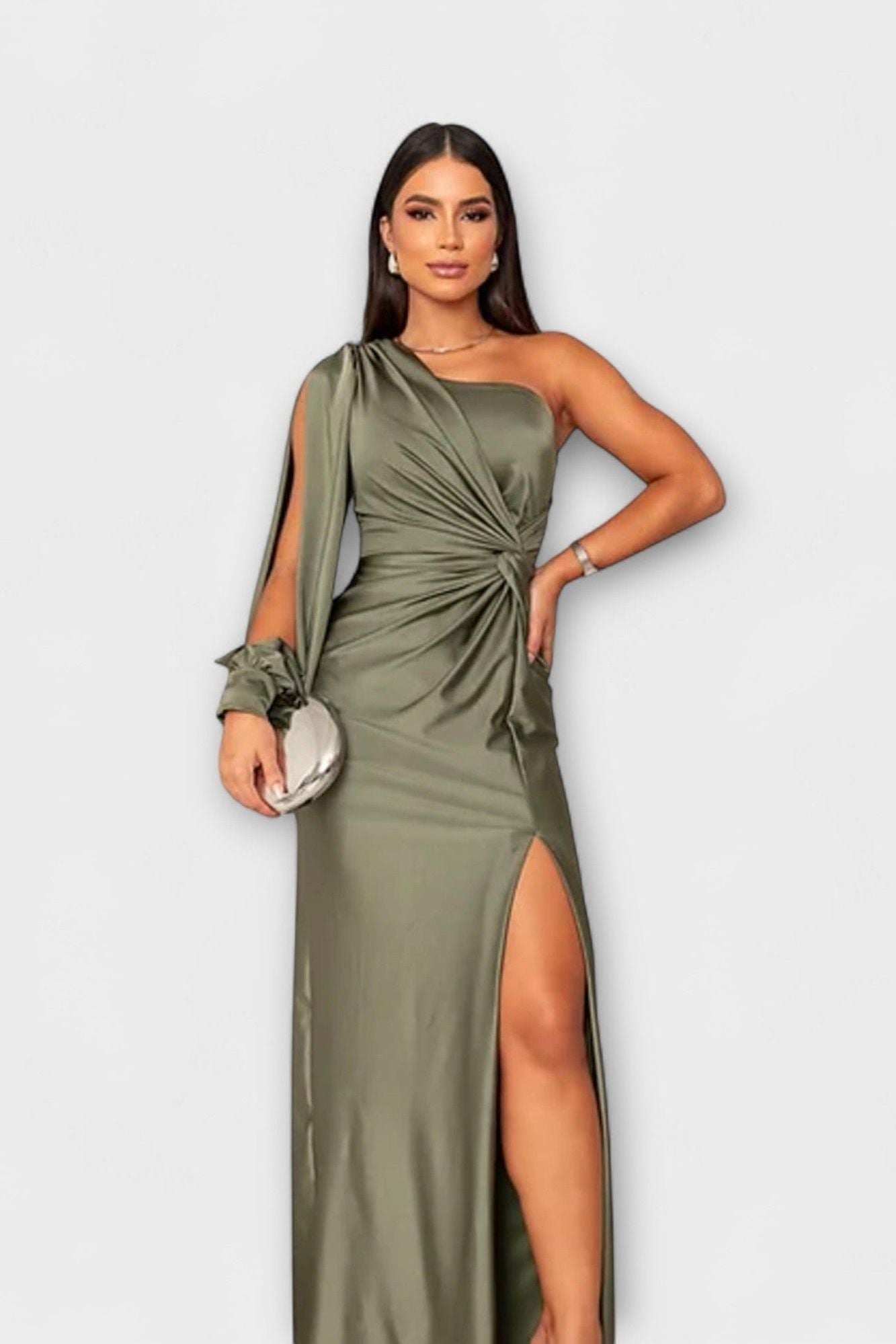 Kerttu™️ | Glamourhenkinen maksimekko veistoksellisella siluetilla