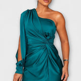 Kerttu™️ | Glamourhenkinen maksimekko veistoksellisella siluetilla