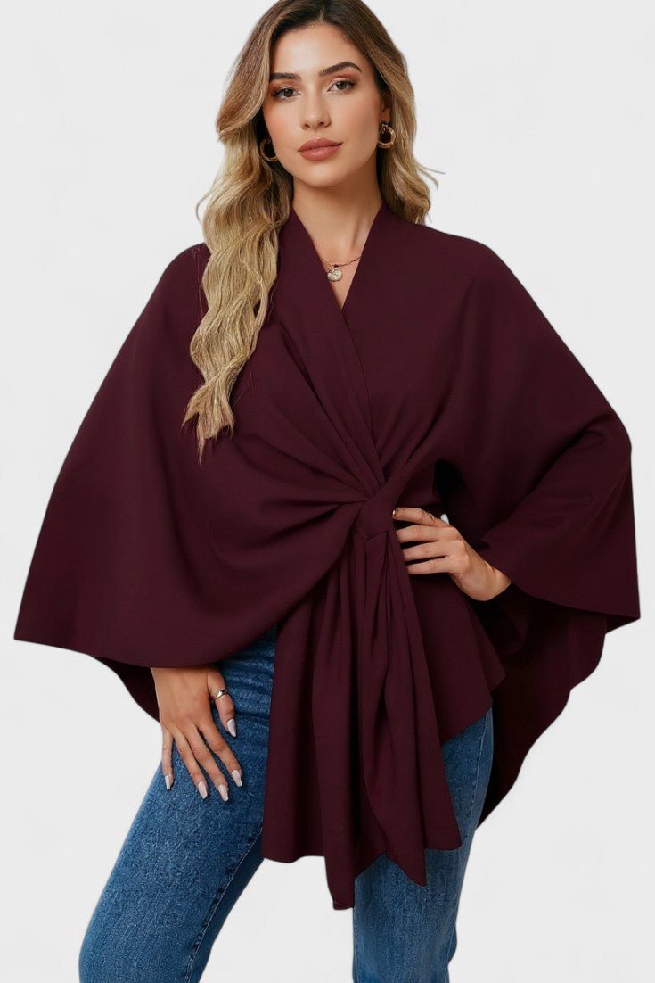 Elisa™ | Elegantti drapeerattu poncho